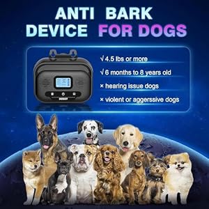Anti Barking Device Upgrade 4 Mode 10 Frequency Auto Ultrasonic Bark Control Devices 55FT Range, Stop Bark Dog Deterrent Devices Waterproof Outdoor Indoor Bark Box Dog Silencer Safe for Human Dogs Anti Barking Device Upgrade 4 Mode 10 Frequency Auto Ultrasonic Bark Control Devices 55FT Range, Stop Bark Dog Deterrent Devices Waterproof Outdoor Indoor Bark Box Dog Silencer Safe for Human Dogs