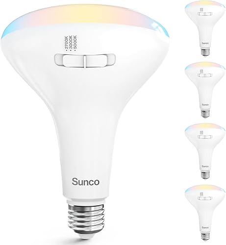 Sunco BR40 Bombillas LED, luces de inundación para interiores, bombilla empotrada, 1400 LM, 16 W (equivalente a 100 W), CCT seleccionable 2700 3000k