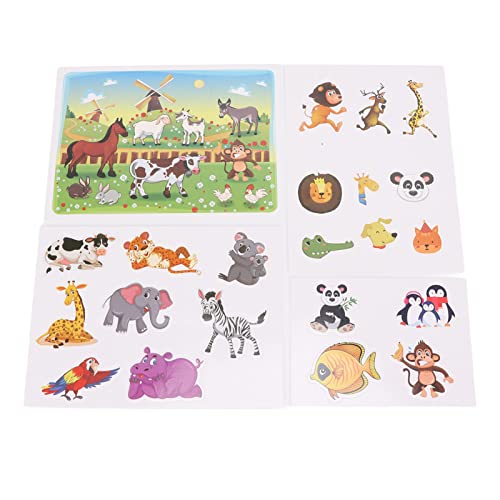 Livro Didático Ocupado, Padrão Animal Seguro, Portátil, Silencioso, Didático, Divertido, Educacional