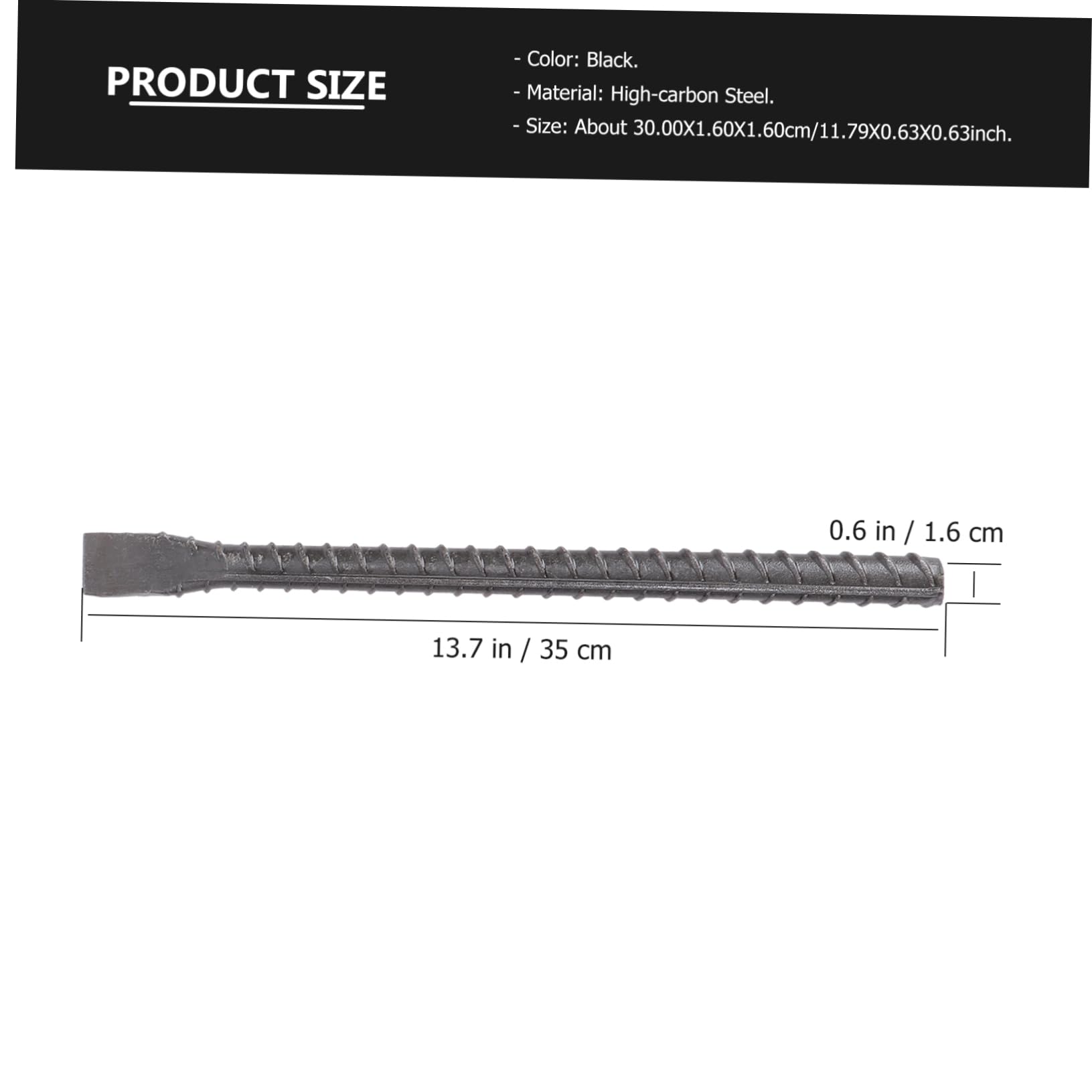 QUMIIRITY Cement Chisel Set 3pcs Carving Tools Threaded Design Masonry 250x16 300x16 350x16 Heavy Duty