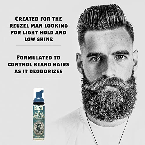 Reuzel Beard Foam, Reduces Beardruff And Itchy Skin, 2.36 Oz #TOP1