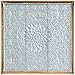 Deco 79 Metal Floral Home Wall Decor Embossed Mandala Scroll Wall Sculpture with Gray Backing and White Wood Frame, Wall Art 34