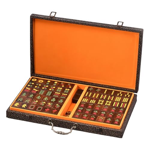 FENGSHUI-CAISHEN Natural Wood Paijiu Mahjong miniatura 1