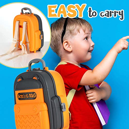 image for Tirafal Toy Tool Bench, Backpack 2 in1 Set for Boys,Toddler Workbench 