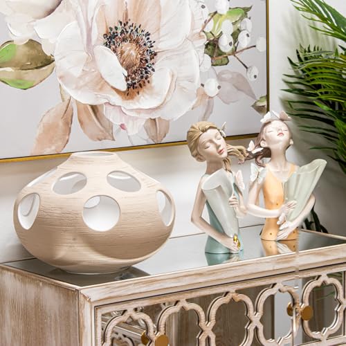 Vase Torso en Résine Vert pour Décoration Salon Chic - 7