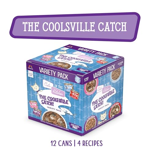 Image of Weruva Cats in The Kitchen, The Coolsville Catch! Variety Pack, 6oz Can (Pack of 12)