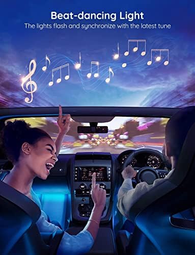 Govee Car LED Lights, RGB Smart Car Interior Lights, App Control - 2