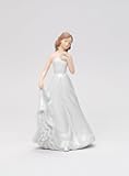 Cosmos Gifts Fine Porcelain Lady in White Dress Figurine, 8
