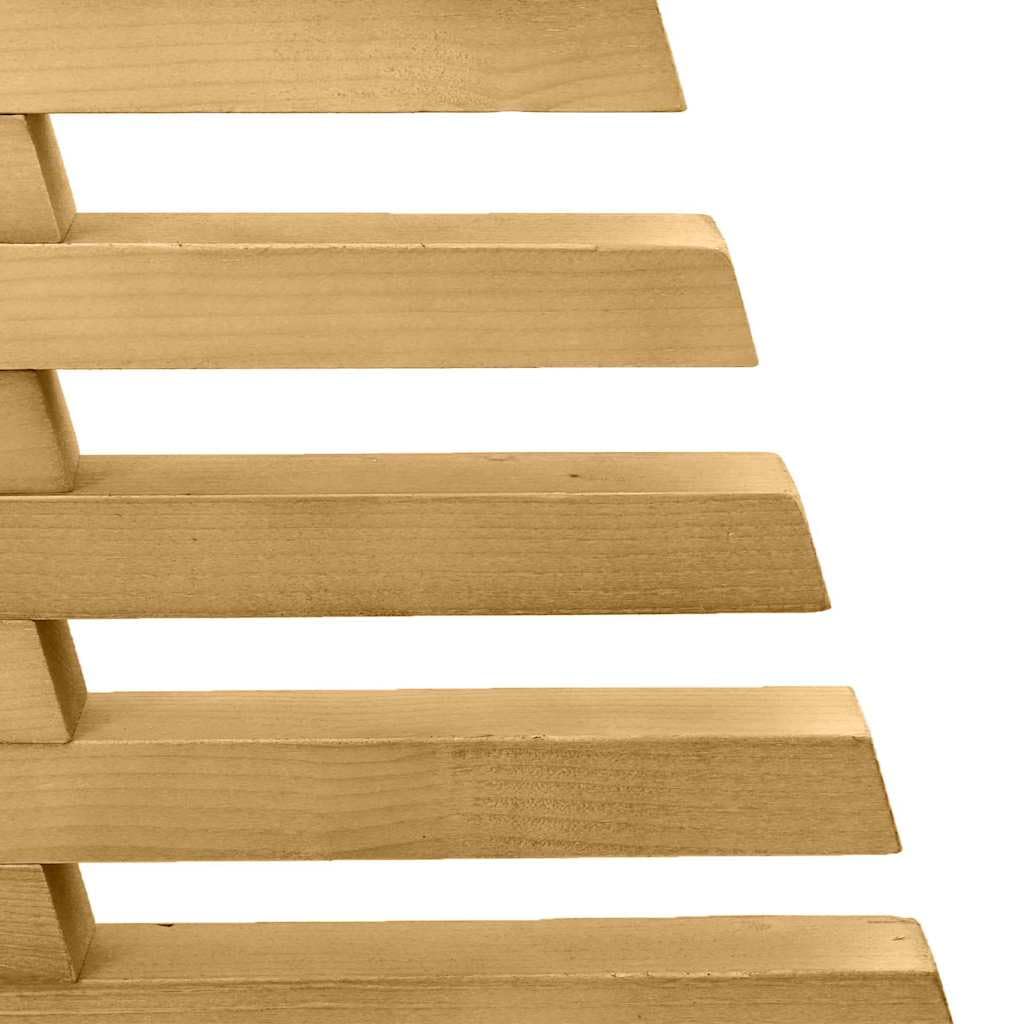 Árbol de Navidad de madera con soporte marrón 90 cm