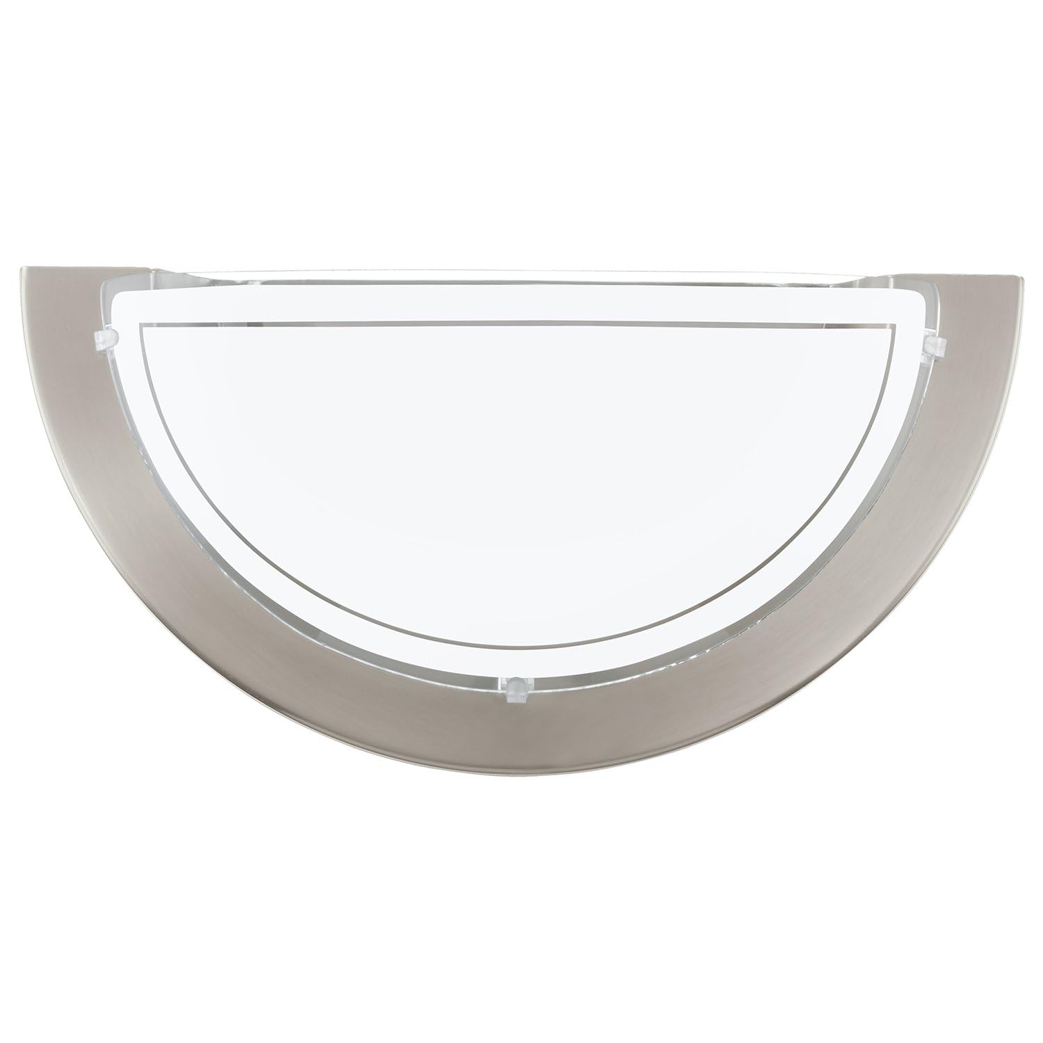 EGLO Planet1 83163 Half Round Wall Light In Satin Nickel
