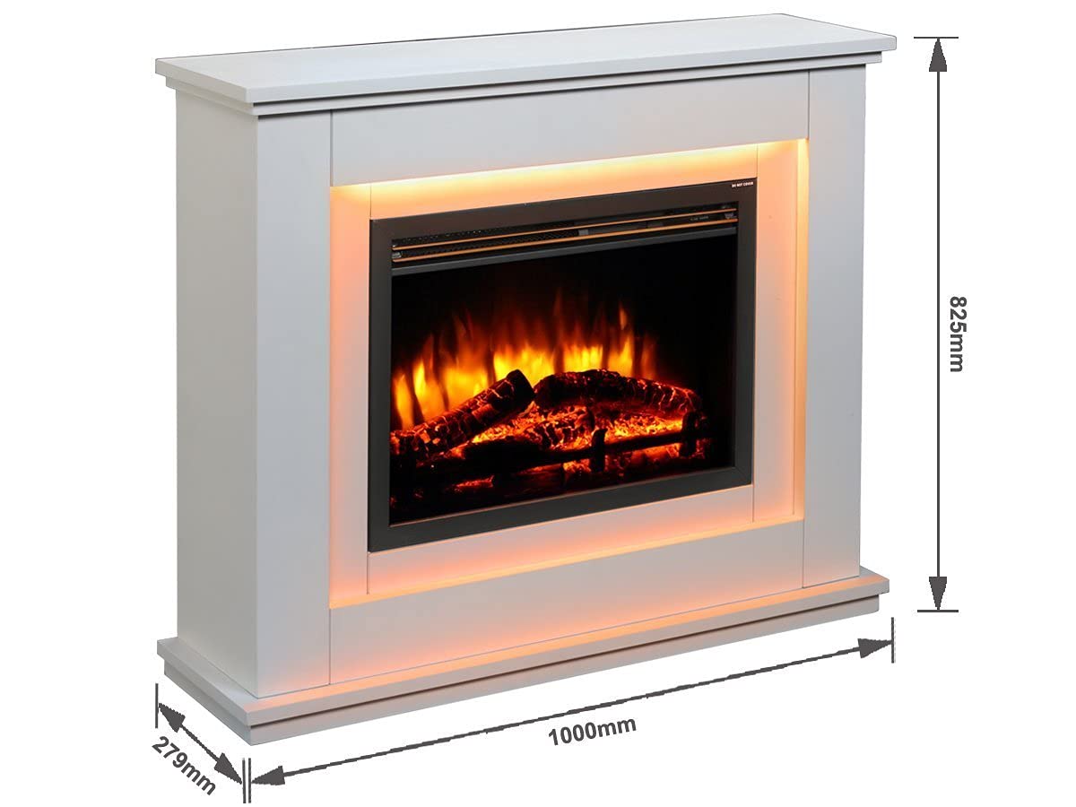 Endeavour Fires Castleton Electric Fireplace Suite 7day Programmable