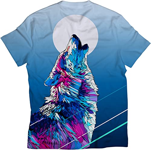 Image of STAND OUT All Over Printed Psychelic Trippy Animal T-Shirts