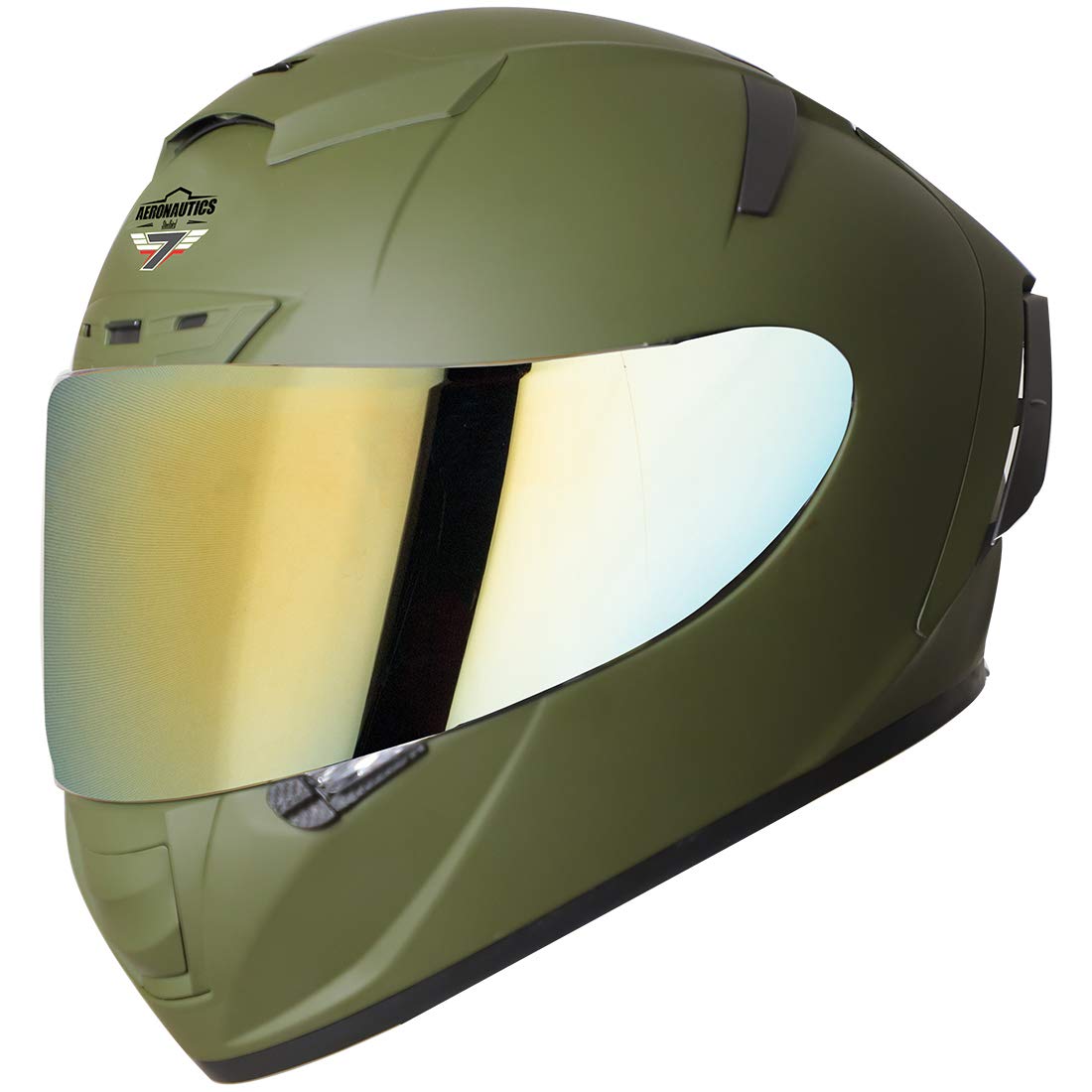 Steelbird SA-2 7Wings Super Aeronautics Full Face Helmet Fitted with Clear and Extra Visor-image-34
