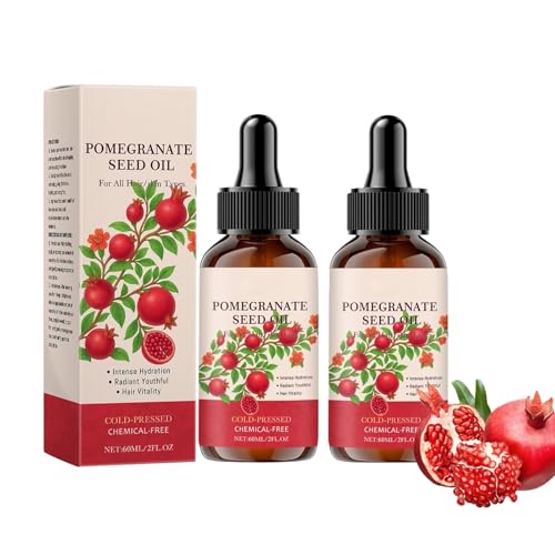 Aceite de semilla de granada, aceite orgánico de semilla de granada prensado en frío para el cuidado del rostro, la piel y el cabello. Mejora la elasticidad de la piel y promueve un cabello sano.