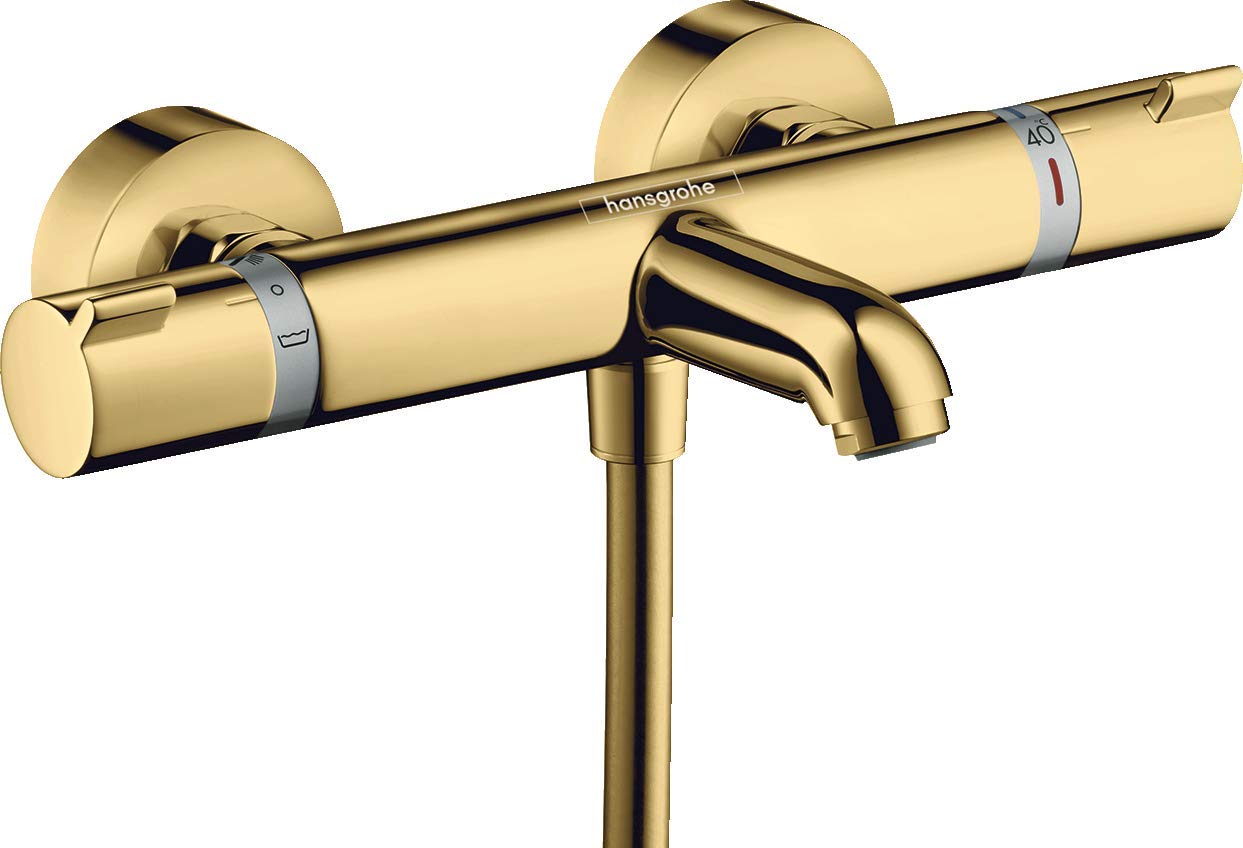 hansgrohe Ecostat Comfort Mitigeur Thermostatique bain/douche, aspect doré poli, 13114990