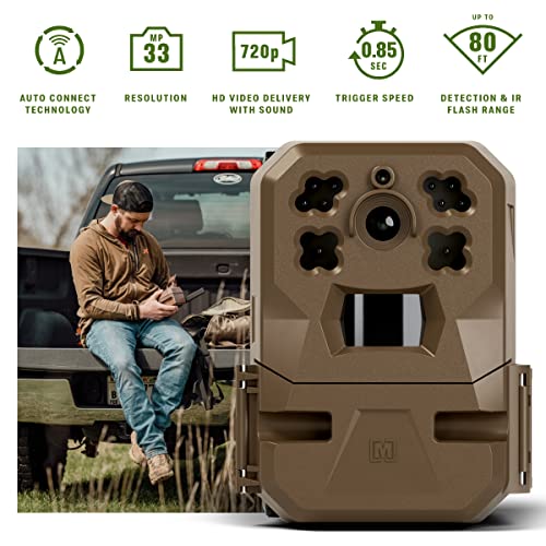 Image of Moultrie Edge 2 Cellular Trail Camera - Auto Connect Nationwide 4G LTE - On Demand 36MP Photo - 1080P Video with HD Audio - 100 Ft Detection Range - Low Glow Flash