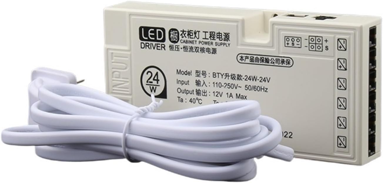 Cabinet Dedicated Power Supply 12v Wine Cabinet Transformer 24V Light Strip Power Supply 624w/150w 6-bit Output Interface(24V-6.25A-150W)