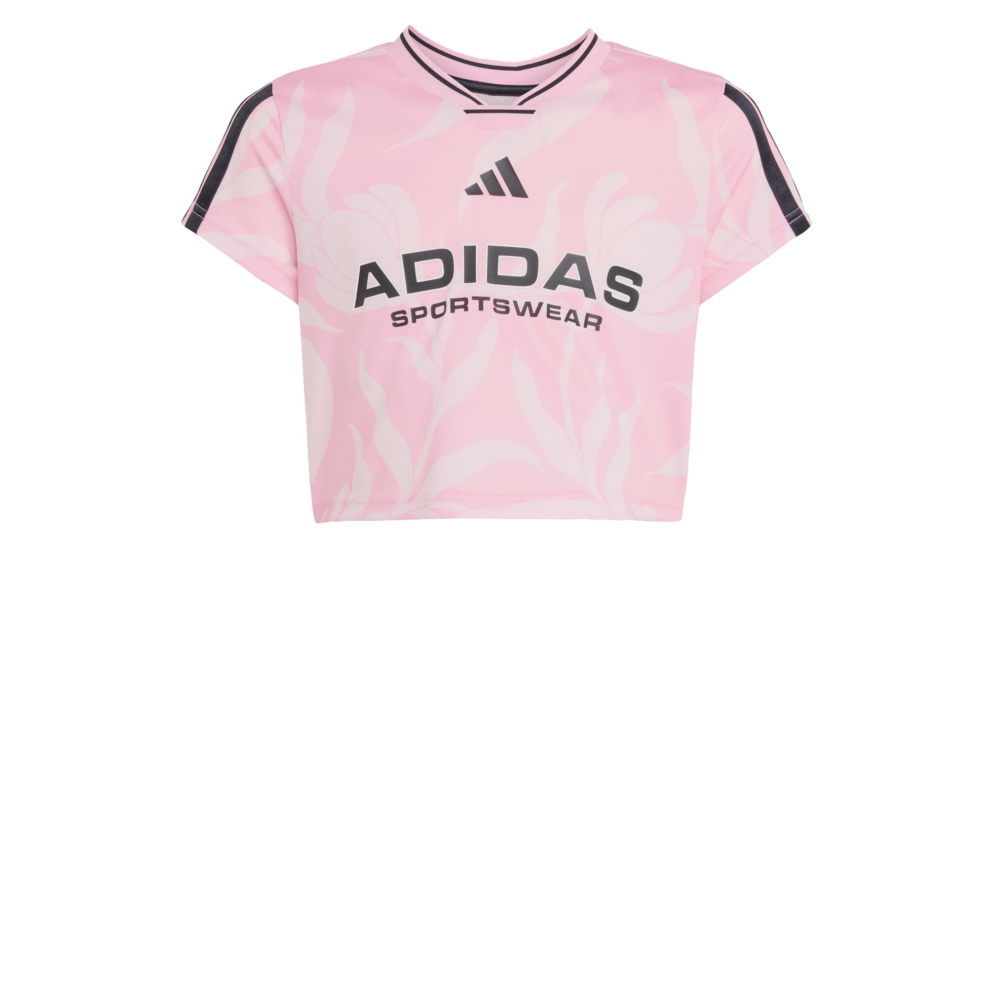 adidas Kids House of Tiro Colors Football Crop T-Shirt Pink/White 11-12 Years