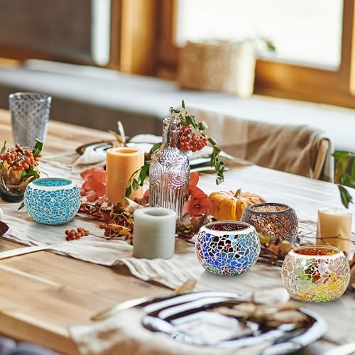 SHMILMH-Thanksgiving-Candle-Holder-Set-of-4-Glass-Votive-Candle-Holders-Handmade-Cracked-Tealight-Holders-for-Fall-Christmas-Home-Decorations