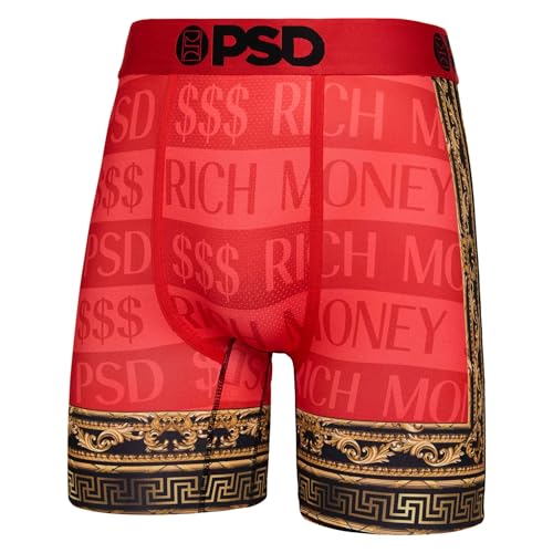 PSD Men's Rich Money Boxer Briefs, Multi, L
