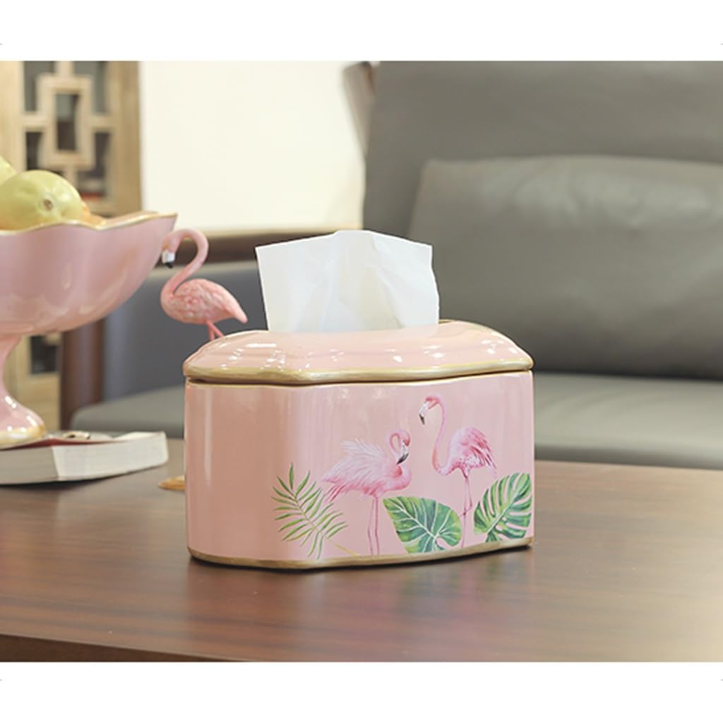 ULTRAWAVE Pudełko na chusteczki domowe pudełko na chusteczki ceramiczne szuflady stół jadalnia salon sypialnia stolik kawowy dekoracja rzemiosło ozdoby dekoracyjne uchwyt na chusteczki