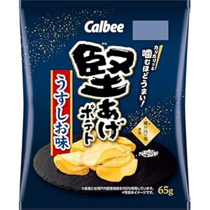 カルビー 堅あげポテトうすしお味 65g×12袋" 