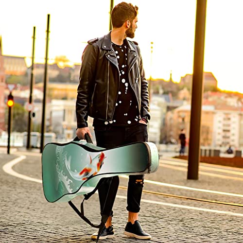 Hondank Housse imperméable pour guitare acoustique avec double bandoulière et poche Motif bateau et coucher de soleil… - Les Beatles, Paul McCartney, John Lennon, RIngo Starr, George Harrison Hondank Housse imperméable pour guitare acoustique avec double bandoulière et poche Motif bateau et coucher de soleil… – Image 7