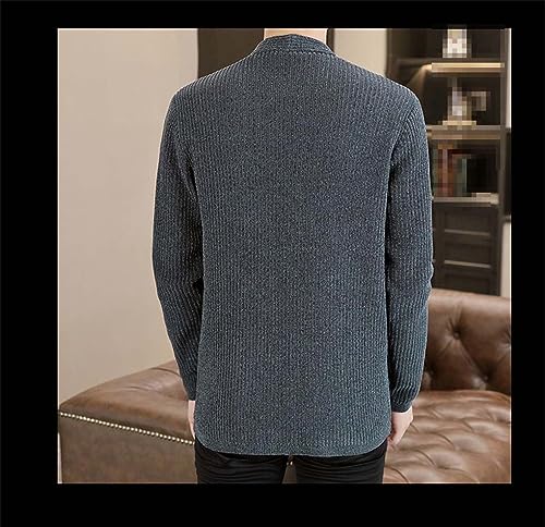 Men Cardigan Sweater Autumn Winter Thick V Neck Knitted Sweater Coats Causal Warm Men Causal Sweater2
