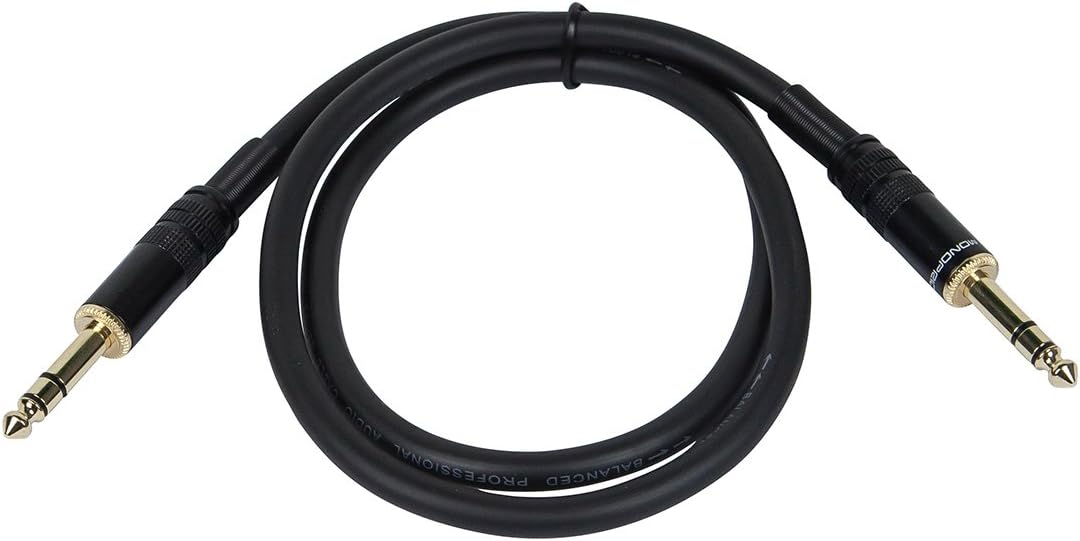 Monoprice 1/4 inch TRS Male to Male Premier Series Cable (16AWG) XLR Male to 1/4 inch TRS Male Cable