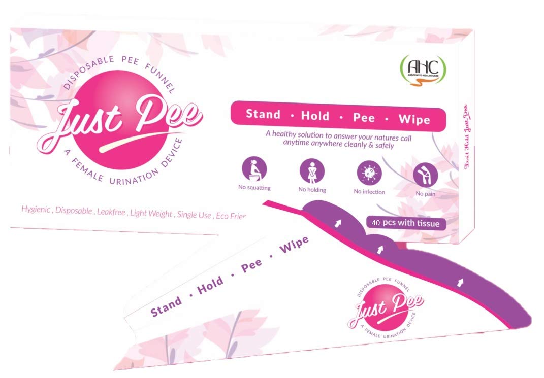AHC Just Pee Disposable Pee Funnel Female Urination Device for Women (Set of 40 Pieces) (B07YG8F3WD) Amazon Price History, Amazon Price Tracker