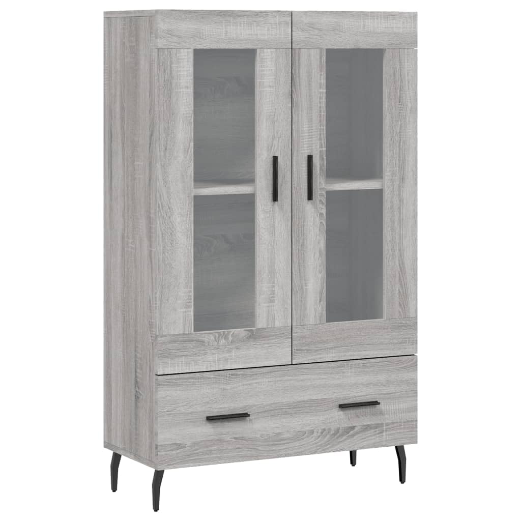 Vidaxl Grey Sonoma Highboard 69.5X31x115 Cm Engineered Wood