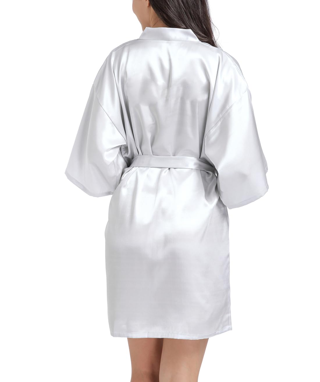 Trek Forte Accappatoio Corto da Donna in Raso Vestaglia Donna Kimono Sexy Pigiama Vestaglia Sposa e Damigelle