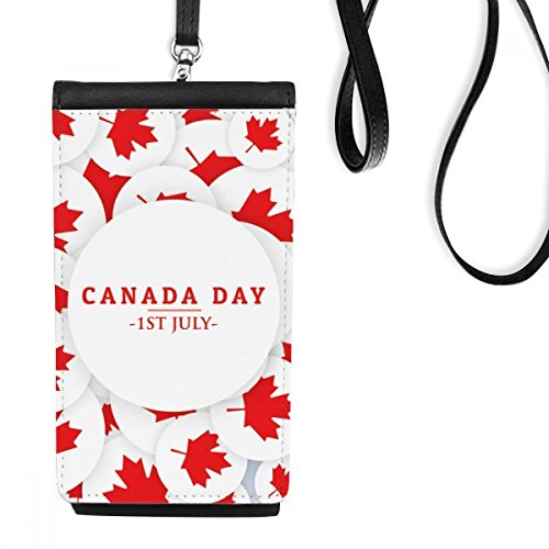 Sac téléphone érable 4 Juillet cadeau original en similicuir