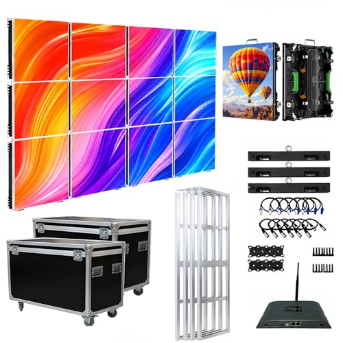 Image of LED Display Wall Panel | 3840Hz High Refresh Rate|P1.8 P2.9 P3.9 P4.9 P6 | IP65 Aluminum Cabinet,for Stage , Wedding Parties, Exhibitions, and Event Broadcasts (20, P6, 50*50cm(1.64ft*1.64ft))