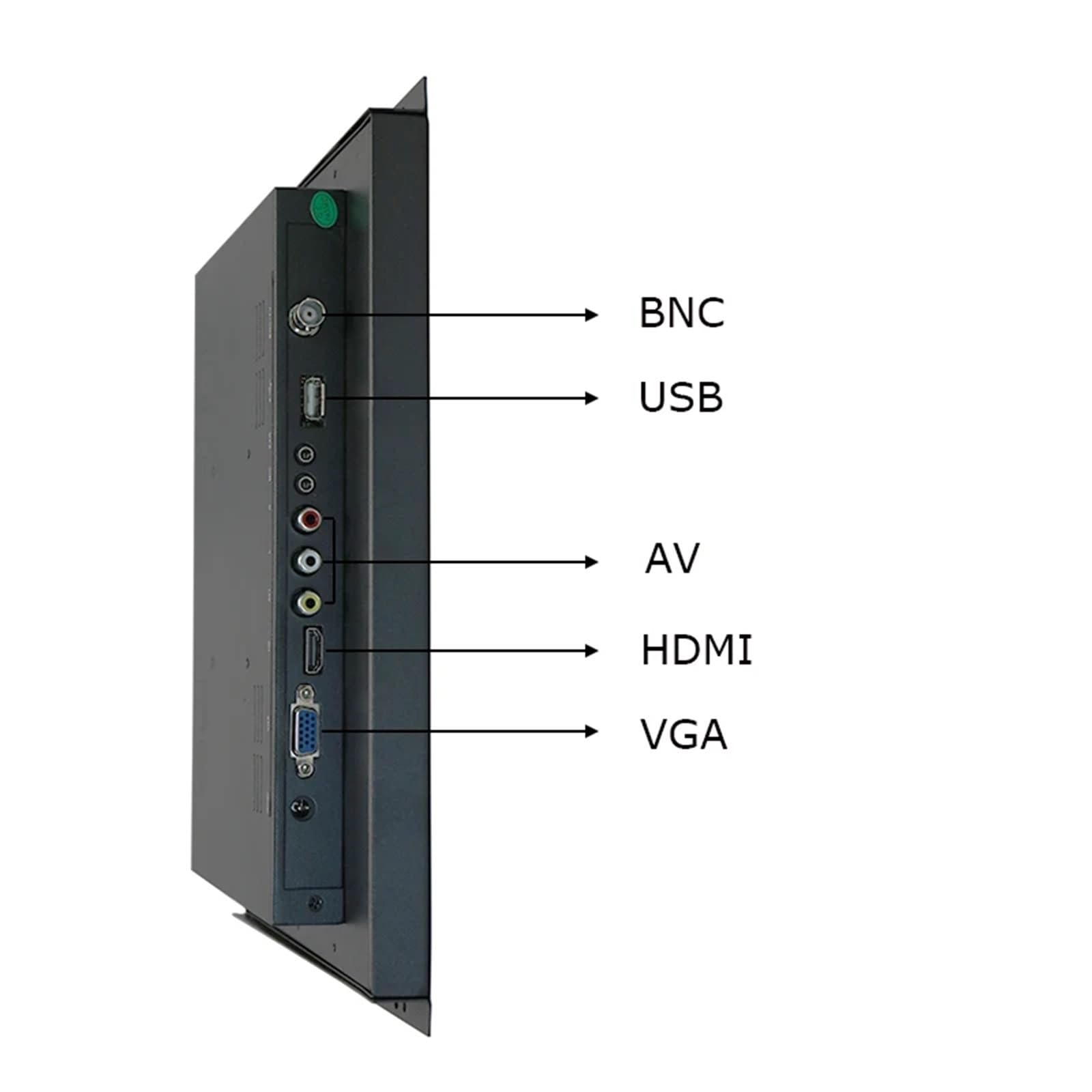 Monitor industriale a telaio aperto da 12 pollici 1024x768 con touch screen resistivo/capacitivo, interfaccia VGA HDMI USB(Without Touch)