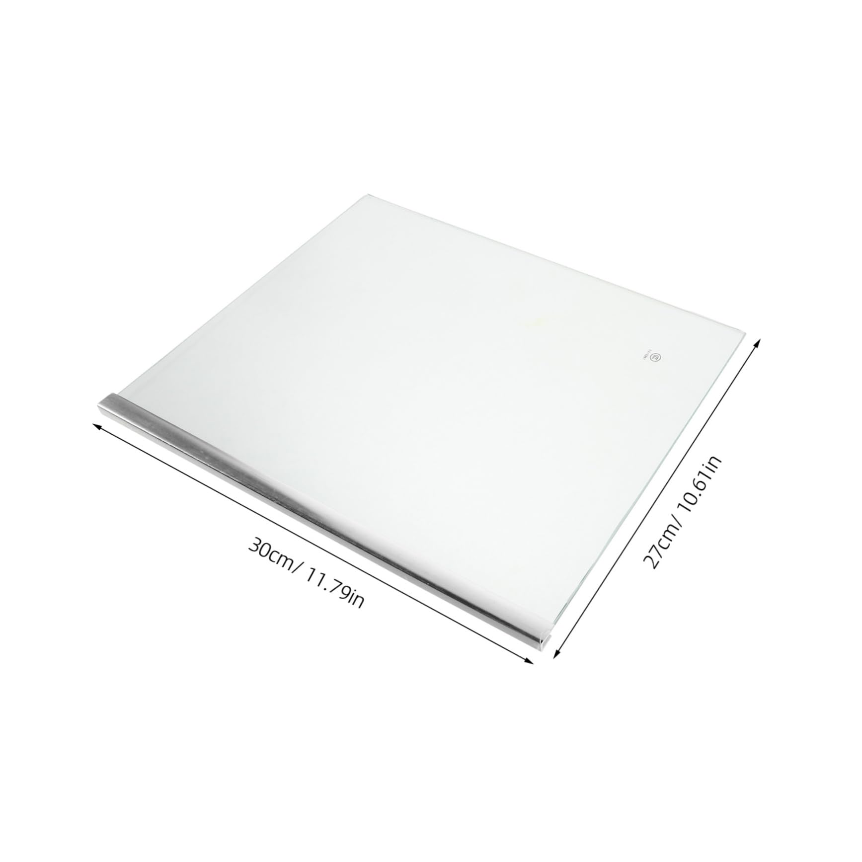 Ripiano Frigo Congelatore in Vetro Temperato 30x27 Cm | Divisorio per Contenitori Alimentari, Supporto Stabile e Pulizia Semplice, Uso Cucina e Casa
