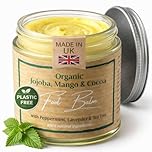 100% Natural & Handmade Foot Balm for Cracked Heels & Dry Skin – Tea Tree, Peppermint & Lavender – Vegan, No Fillers – Intensive Heel Balm & Foot Cream for Women, 60ml