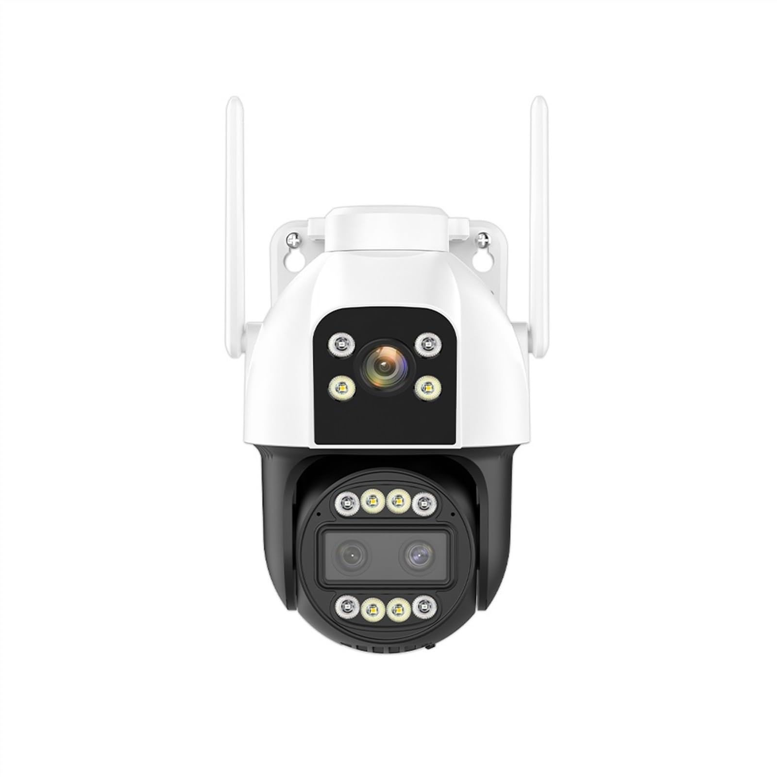 MKHJKIOII Security Camera, 4G SIM Card IP Camera 4K HD 10X Zoom PTZ Three Lens Dual Screen 2K Security Cam Auto Tracking P2P Surveillance(4K WIFI Camera)