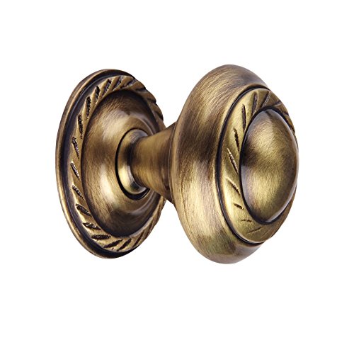 Georgian Antique Brass (25 mm Dia) Small Cabinet Drawers/Door Knobs - Brownish Gold-picture-24