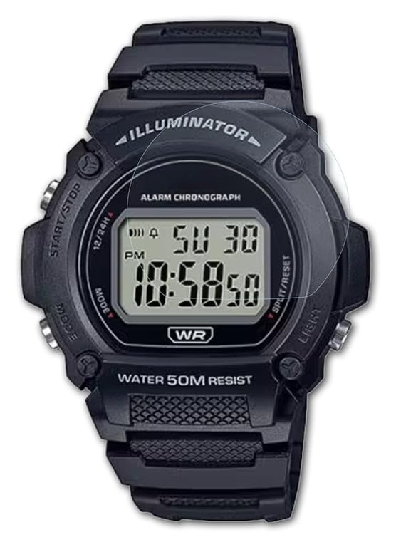 atFoliX Screen Protection Film compatible with Casio W-219H-1AV Screen Protector, ultra-clear FX Protective Film (3X)