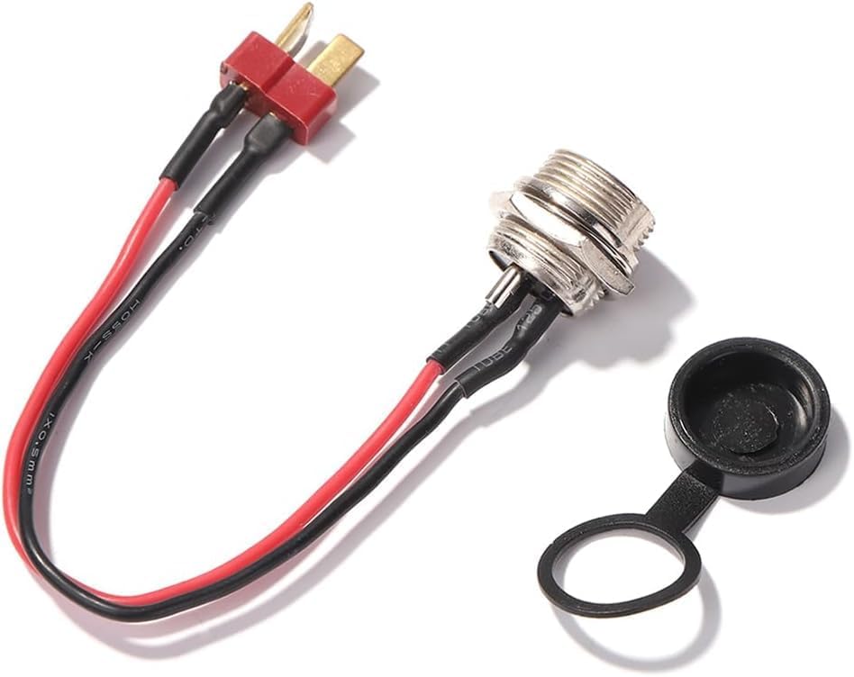 Nlinlin 10 Inch Electric Scooter Part Port Power Charging Cable Plug for Replacement Accessories Battery Chargers Components