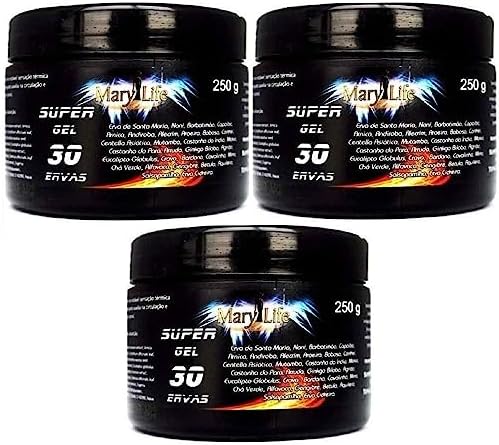 Kit 3 Super Gel 30 Ervas 250g Super Potencia Para Total Conforto