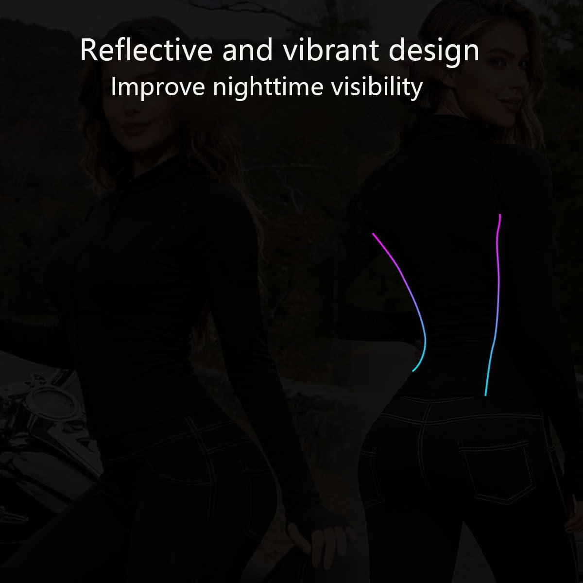 Ensemble femme veste et pantalon respirants renforcés avec protections CE