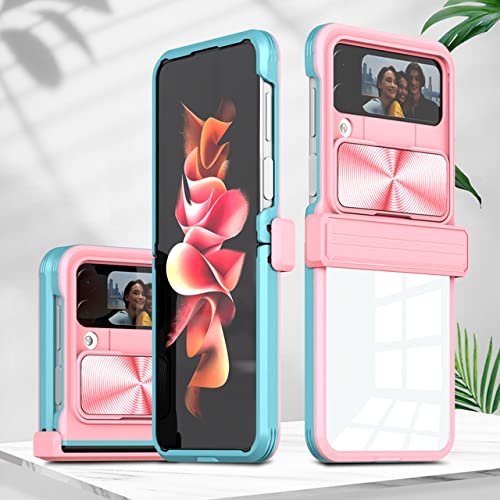 Anti-choc et anti-rayure : la coque Samsung Galaxy Z Flip 4 transparente rose bleu protège tout