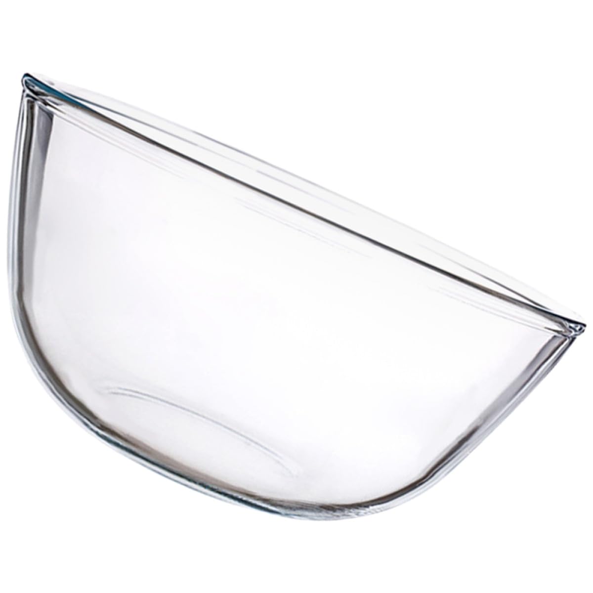 PRETYZOOM Saladier en Verre Rond 2700ml Élégant et Fonctionnel, Bol à Dessert Multifonction Cuisine, Résistant et Sûr Utilisation Quotidienne