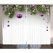 ABAKUHAUS Коледни рустикални завеси, дърво,...