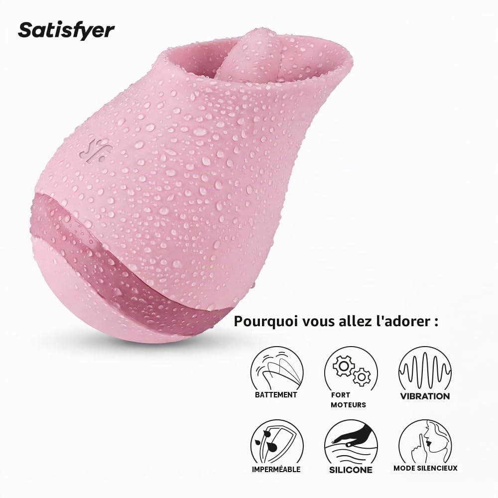 Satisfyer Tongue Player Vibromasseur | Sex toys | Étanche (IPX7)