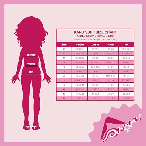 Kanu Surf Girls' Zoey V-Neck Bikini Beach Sport 2-Piece Swimsuits2