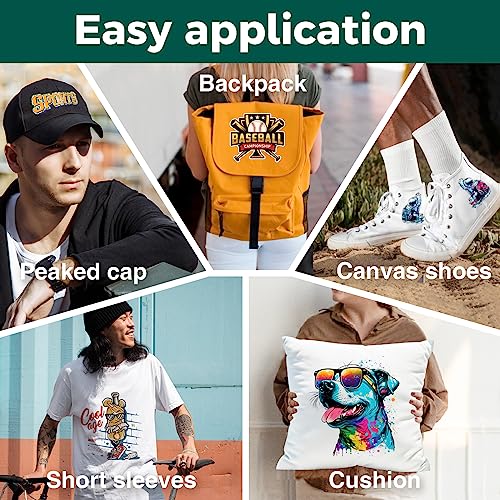 Tj-Ocean Dtf Powder Film Kit For Sublimation & Dtf Printer,23Pcs Sensor Recognition Stickers,17.6Oz White Digital Hot Melt Adhesive Powder&10 Direct To Film Iron-On Transfer Paper For All Color Fabric #TOP5