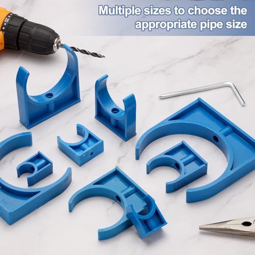 Abrazaderas de PVC de 20mm uxcell para sujetar mangueras y tuberías de agua en forma de U 40 uds 5